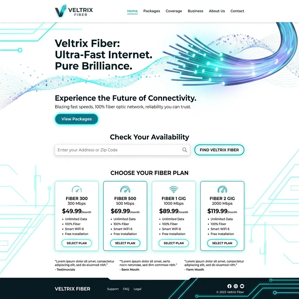 veltrixfiber com project screenshot